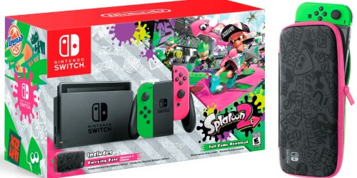 Walmart.online: Nintendo Switch Console with Splatoon 2 Bundle $379.96 Shipped