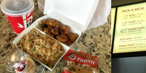 Panda Express: $3 Off $5 Online Order = Kid’s Meal ONLY $2.10 (Includes Entree, Side, Drink & Cookie)