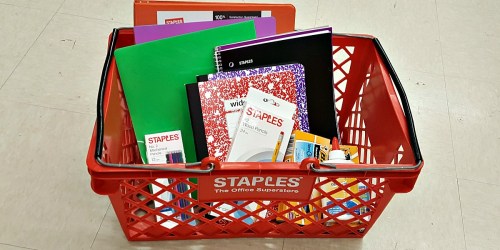 Staples Shoppers! Notebooks, Glue, Folders & Crayons Only 50¢ + Much More