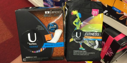 CVS: U by Kotex 40 Count Liners Only 25¢ Each (After Rewards & Cash Back)