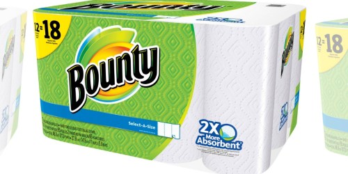 Target.online: Bounty GIANT Rolls 12-Packs Only $10.43 Each (After Gift Card) – 86¢ Per Roll