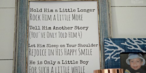 Free Printable “Hold Him/Her a Little Longer” Poem