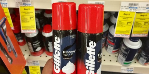 Gillette Foamy Shave Foam Only 49¢ Each After CVS Rewards