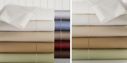 JCPenney: Queen Size Royal Velvet 400 Thread Count Cotton Sheet Sets Just $49 (Regularly $140)