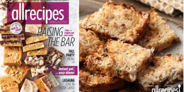 AllRecipes Magazine Subscription Just $4 Per Year