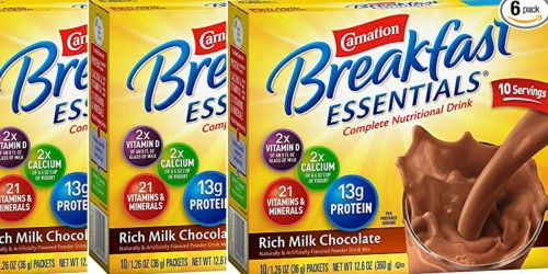 Amazon Prime: SIX Carnation Breakfast Essentials 10-Count Packs Only $11.99 Shipped