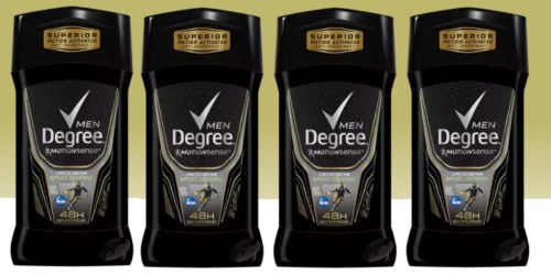 Amazon: Degree Men MotionSense Deodorant 4-Pack Only $6.09 Shipped (Just $1.52 Each)