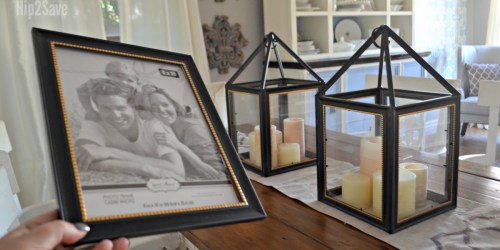 DIY Dollar Tree Picture Frame Lanterns