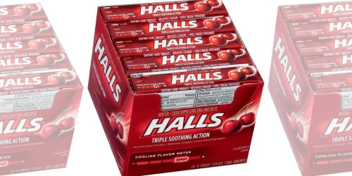 Amazon: HALLS Cherry Cough Drops 20-Pack Only $3.90 Shipped (Just 20¢ Each)