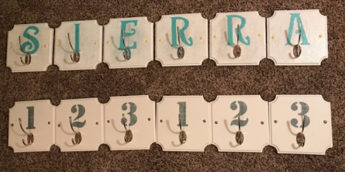 Happy Friday: Personalized Wall Hooks