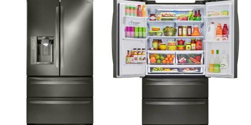 Home Depot: LG Black Stainless Steel French Door Refrigerator Only $1,528 Delivered (Smudge Proof)