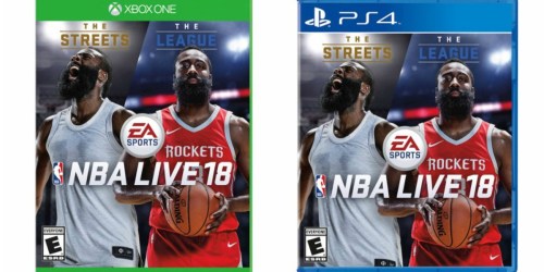 Best Buy: NBA LIVE 18 for Xbox One or PlayStation 4 Only $29.99 (Regularly $60)