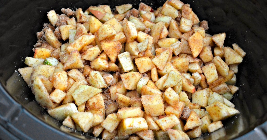 apples in a pan