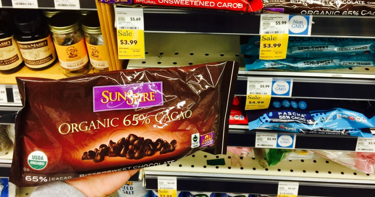 New Buy 1 Get 1 FREE SunSpire Organic Chocolate Coupon = Baking Chips Only $2 at Whole Foods