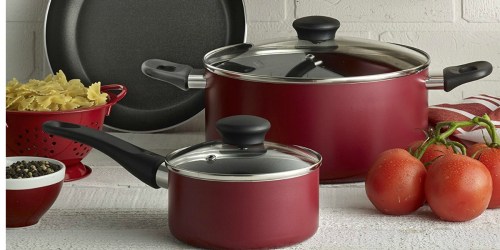 Amazon: T-Fal 10-Piece Cookware Set Only $29.99 + More