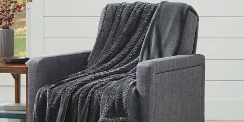 Better Homes & Gardens Oversized Plush Velvet Throw Just $8.88