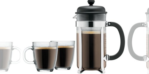 Target: Bodum 34 Ounce French Press Coffee Maker AND Two 12oz Mugs ONLY $10 Shipped