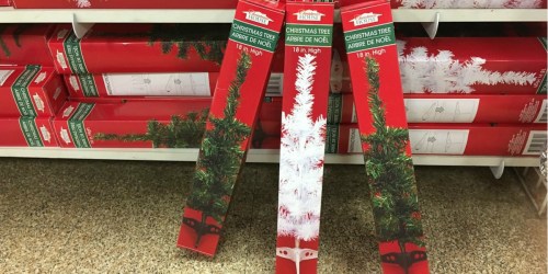 $1 Tabletop Christmas Trees at Dollar Tree