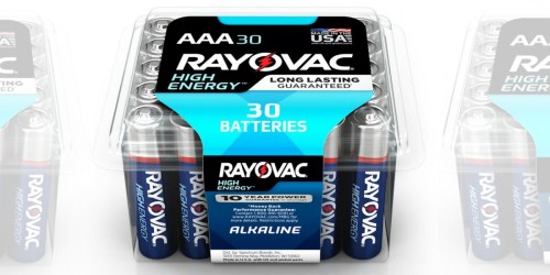 Home Depot: Rayovac AAA 30-Pack Batteries Only $5.48 Each (18¢ Per Battery)