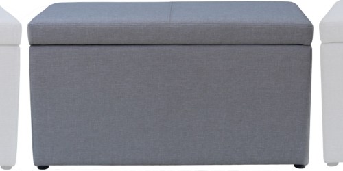 Walmart: Better Homes & Gardens Hinged Storage Ottoman Only $20 (Regularly $49)