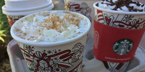 Buy 1 Get 1 FREE Starbucks Holiday Drinks AND Cake Pops