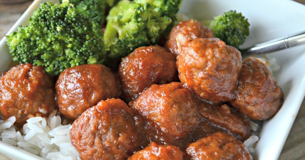 sweet and sour 3-ingredient crock-pot meatballs