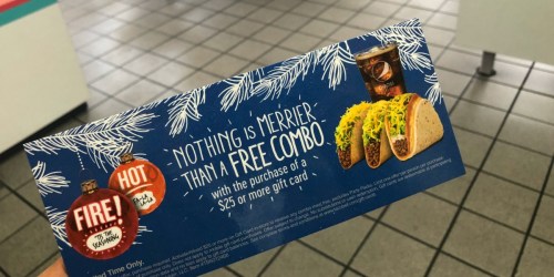 Taco Bell: FREE onlinebo Meal With $25 Gift Card Purchase