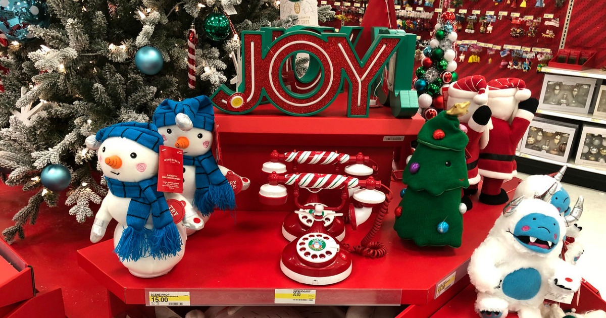 Christmas decor at Target