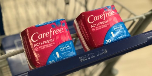 Rite Aid: Carefree Pantiliners ONLY 35¢ Per Package (After Rewards)