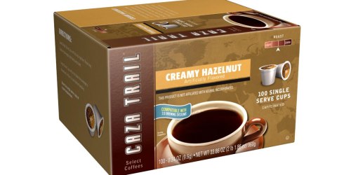 Amazon: Caza Trail Coffee Hazelnut 100-Single Serve Cups Just $26 Shipped (Only 26¢ Per Cup)