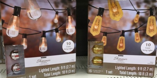 Michaels: Metallic Edison String Lights ONLY $10 (Regularly $30)