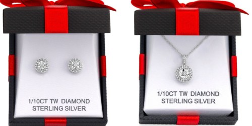 JCPenney: Diamond Earrings Or Necklace Only $25