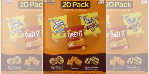 Amazon: Keebler Cookie and Cheez-It 20 Count Variety Pack ONLY $4.36 Shipped