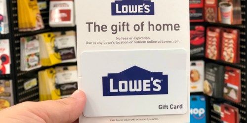 FREE $15 Bonus eGift Card w/ $100 Lowe’s Gift Card Purchase