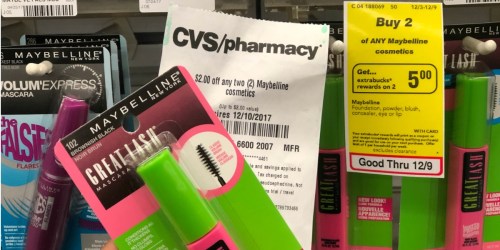 CVS: Maybelline Great Lash Mascara ONLY 29¢ Each After Rewards + More