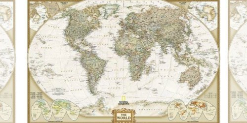 Amazon: National Geographic Executive World Map Only $6.59