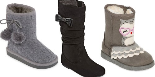 JCPenney: Buy One Pair of Girls Boots AND Get TWO FREE Pairs = As Low As $9.67 Each