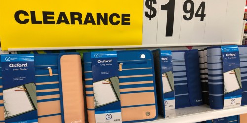 Office Depot/OfficeMax Clearance: Oxford Snap Binders Only $1.94 (Regularly $15) & More