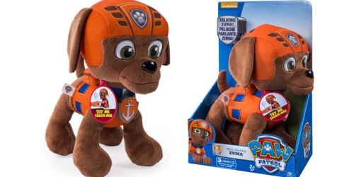 Walmart.online: Paw Patrol Talking 8″ Plush Zuma $7.99 (Regularly $24.99)