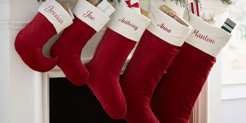 60% Off Pottery Barn Velvet Stockings + Free Shipping = Mini Size Just $3.99 Shipped