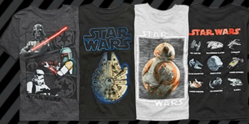 JCPenney: Star Wars Graphic Tees as Low as $5.49 (Regularly $16)