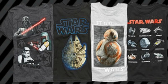 JCPenney: Star Wars Tees as Low as $3.74 (Regularly $16+)