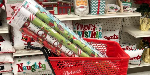 RUN! Six Holiday Wrapping Paper 3-Packs Only $7.50 (Just 42¢ Per Roll) at Michaels – Today Only