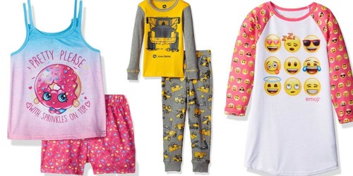 Up to 70% Off Kids Pajamas on Amazon (Emoji, Shopkins, John Deere & More)