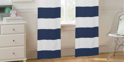 Walmart.online: TWO Cabana Stripe Curtain Panels as Low as $3.15