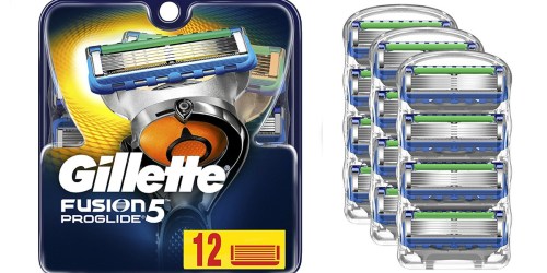 Amazon: Gillette Fusion5 ProGlide Razor Blade Refill 12 Pack Just $23.61