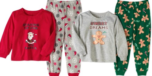 Walmart.online: Baby & Toddler Holiday PJ Sets Just $4 (Regularly $12+)