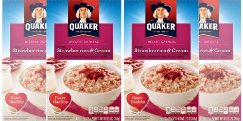 Amazon Prime: 4 Boxes Quaker Strawberries & Cream Instant Oatmeal Only $6.84 Shipped