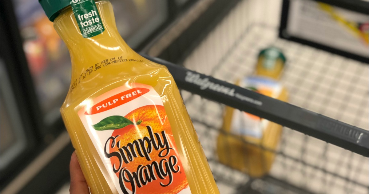 Walgreens: Simply Orange Juice Only $2 Each