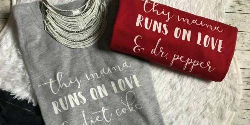 This Mama Runs On Love & Soda Tee Just $14.99